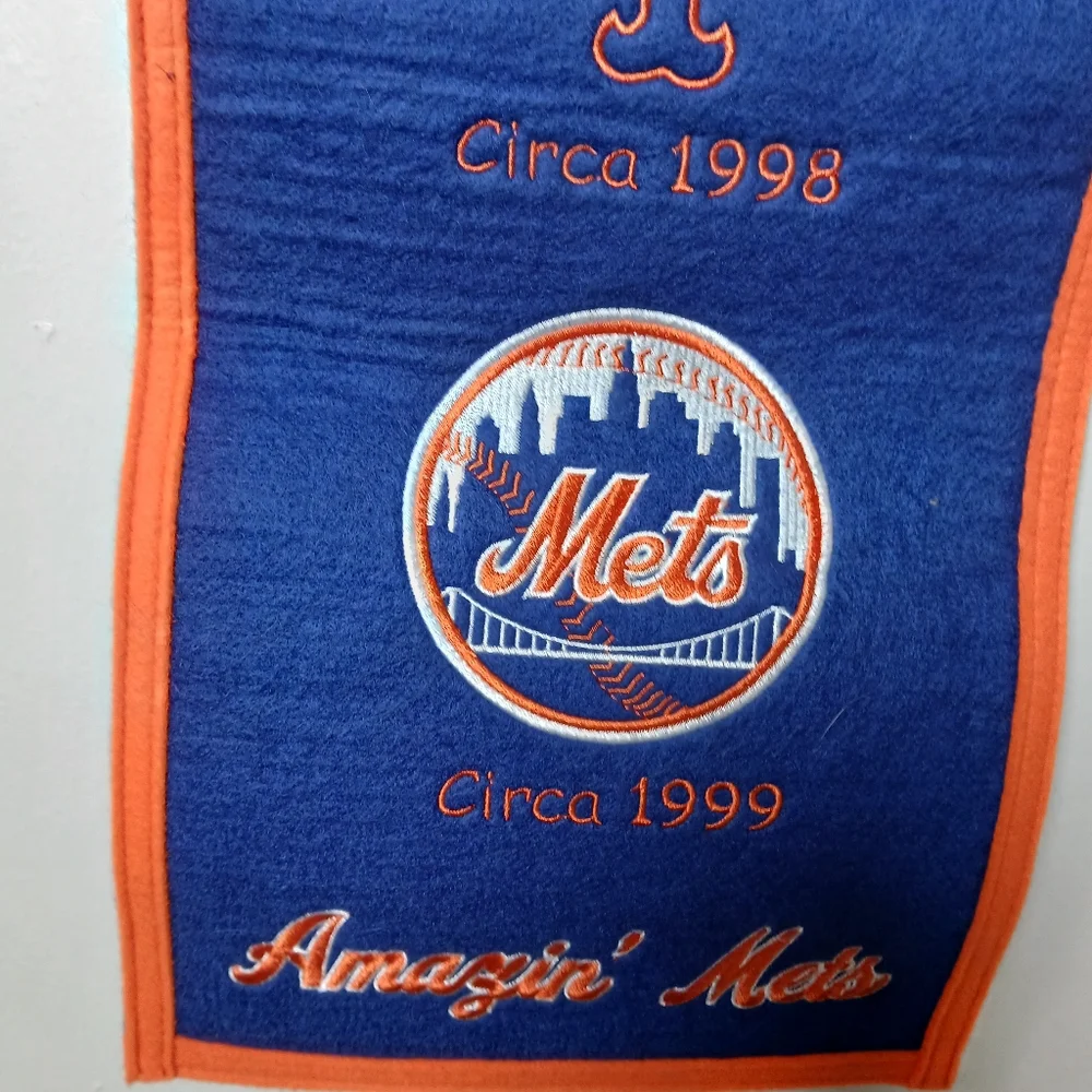 Winning Streak Sports Cooperstown Collection New York‎ Mets Wool Felt Banner MLB